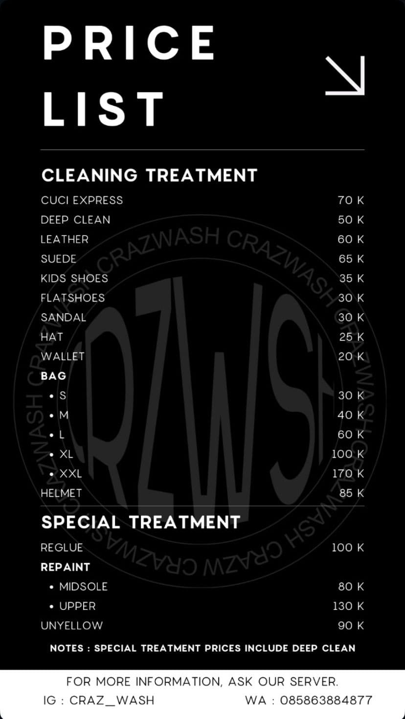Katalog Price List Crazwash
